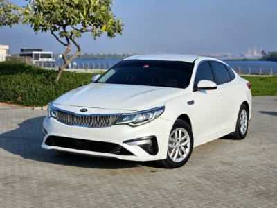 2020 Kia Optima Sport 4-cylinder Petrol Engine White Beige Sedan GCC Specs Automatic