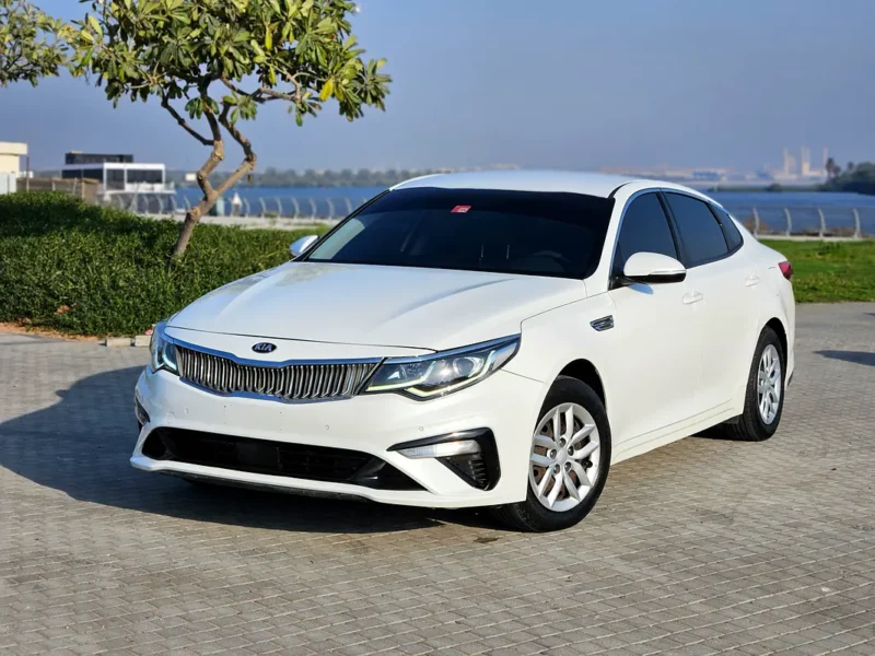 2020 Kia Optima Sport 4-cylinder Petrol Engine White Beige Sedan GCC Specs Automatic