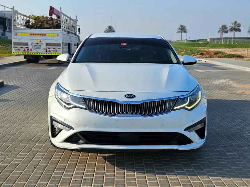 2020 Kia Optima Sport 4-cylinder Petrol Engine White Beige Sedan GCC Specs Automatic
