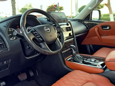 2024 Nissan Patrol LE Platinum V8 Petrol Engine Black Tan SUV GCC Specifications