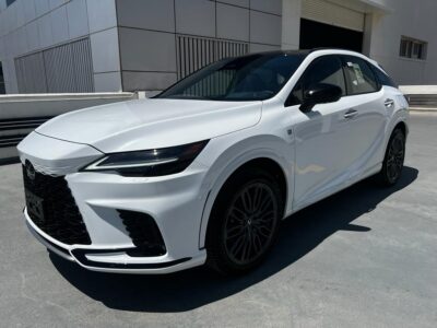 2026 Lexus RX 500h 2.4L inline 4-cylinder Hybrid Engine White Red SUV GC Specs AWD