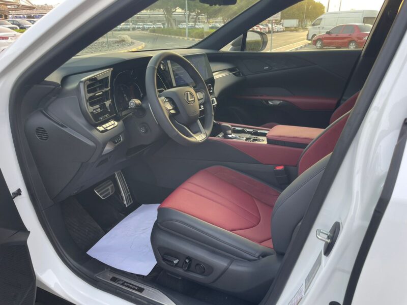 2023 Lexus RX 350 2.4-liter turbocharged inline-four Engine White Red SUV GCC Specs