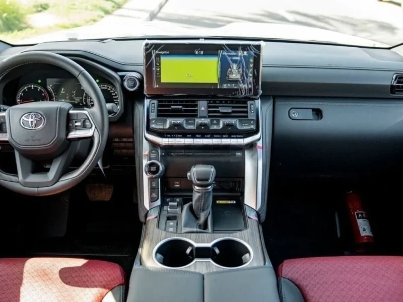 2024 Toyota Land Cruiser VXR 3.5 Litres 6 Cylinders Petrol Engine Black Red SUV Automatic