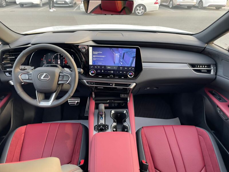 2023 Lexus RX 350 2.4-liter turbocharged inline-four Engine White Red SUV GCC Specs
