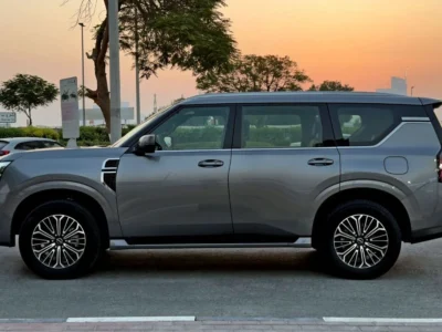 2025 Nissan Patrol SE Platinum 3.8 Litres 6 Cylinders petrol Engine Grey Red SUV GCC Specs