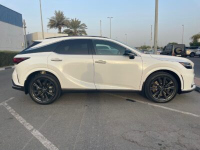 2023 Lexus RX 350 2.4-liter turbocharged inline-four Engine White Red SUV GCC Specs