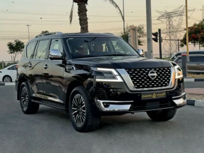 2024 Nissan Patrol LE Platinum V8 Petrol Engine Black Tan SUV GCC Specifications
