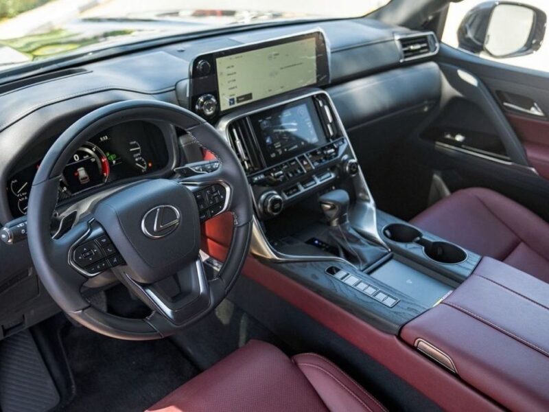 2024 LEXUS LX600 ASHWOOD EDITION 3.5L 6 Cylinders Petrol Engine Black Red SUV GCC