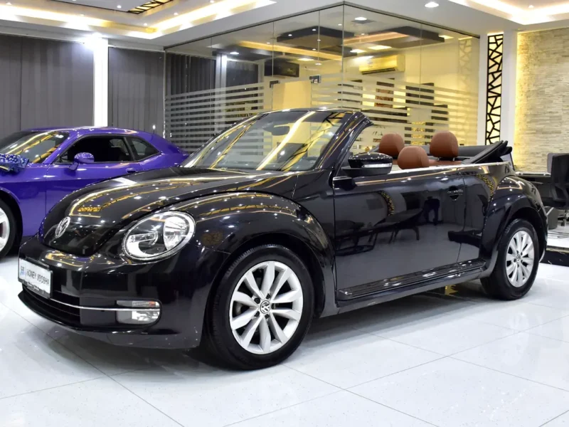2017 Volkswagen Beetle Turbo S 4 Cylinders Petrol Engine Black Beige Convertible
