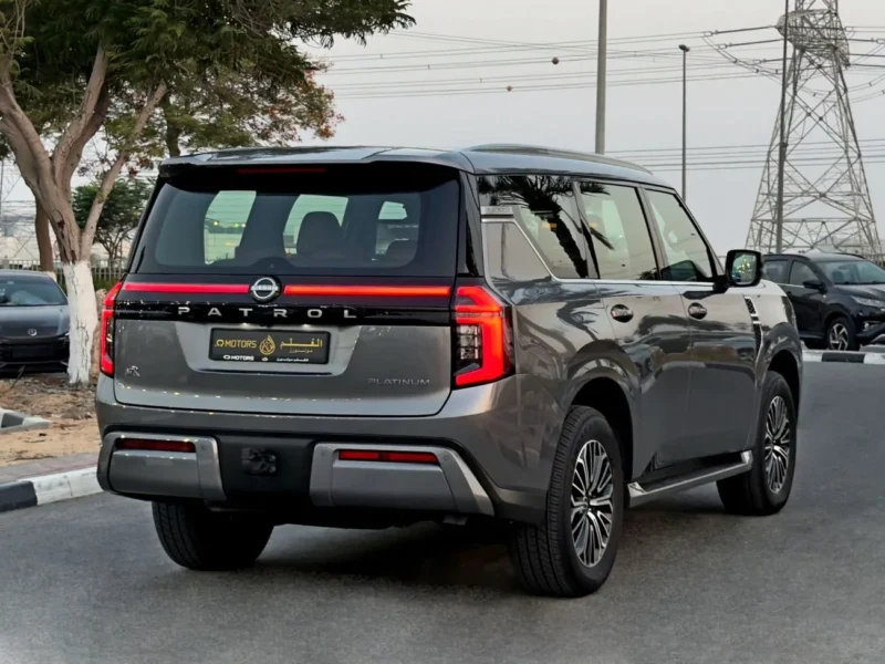 2025 Nissan Patrol SE Platinum 3.8 Litres 6 Cylinders petrol Engine Grey Red SUV GCC Specs