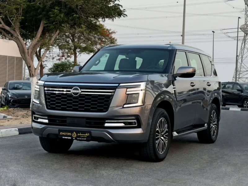 2025 Nissan Patrol SE Platinum 3.8 Litres 6 Cylinders petrol Engine Grey Red SUV GCC Specs