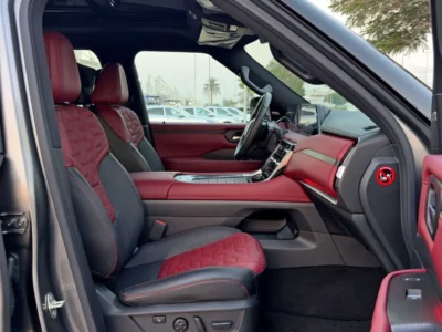 2025 Nissan Patrol SE Platinum 3.8 Litres 6 Cylinders petrol Engine Grey Red SUV GCC Specs