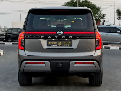 2025 Nissan Patrol SE Platinum 3.8 Litres 6 Cylinders petrol Engine Grey Red SUV GCC Specs