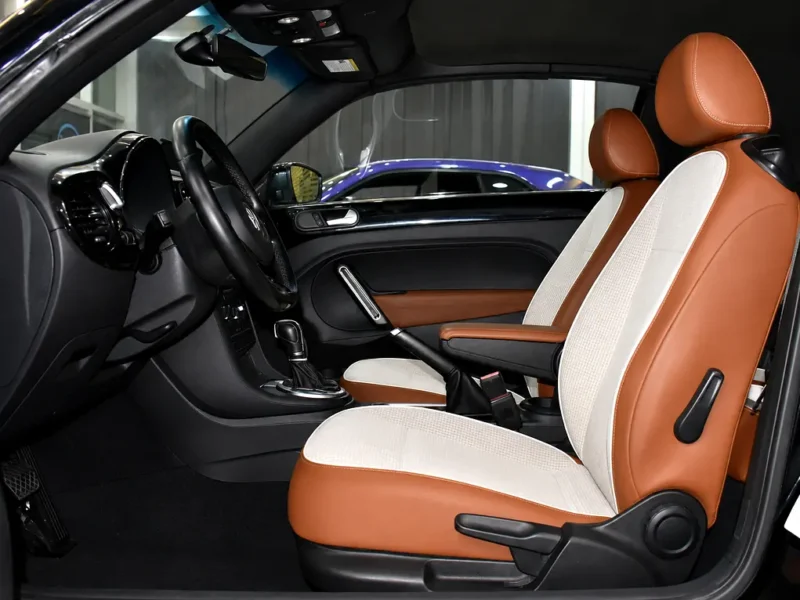 2017 Volkswagen Beetle Turbo S 4 Cylinders Petrol Engine Black Beige Convertible