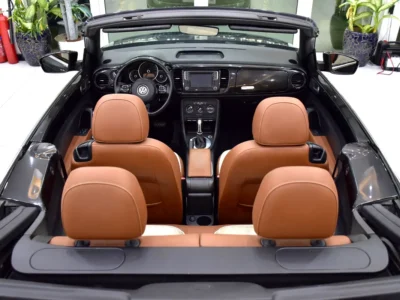 2017 Volkswagen Beetle Turbo S 4 Cylinders Petrol Engine Black Beige Convertible