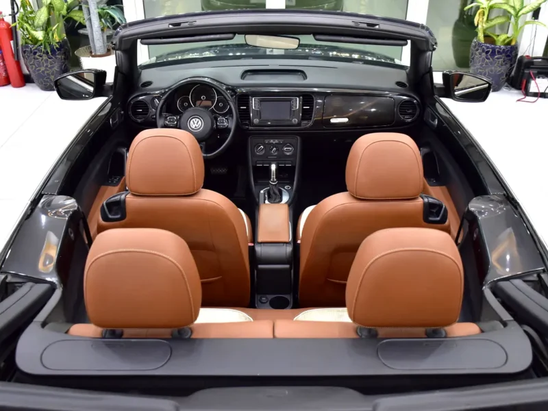 2017 Volkswagen Beetle Turbo S 4 Cylinders Petrol Engine Black Beige Convertible