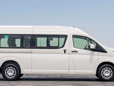 2025 Toyota Hiace Commuter GL High Roof 3.5L 6 Cylinders Petrol Engine White Black Van