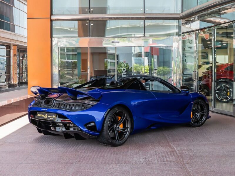 2024 MCLAREN 750S Spider 4.0 Litres 8 Cylinders petrol Engine Blue Black Convertible
