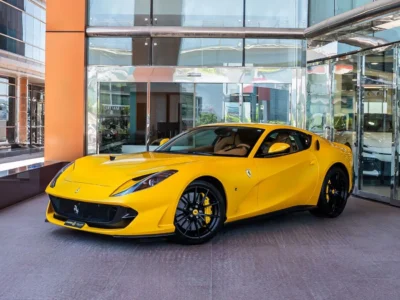 2018 FERRARI 812 SUPERFAST 6.5 Litres 12 Cylinders Petrol Engine Yellow Tan Coupe