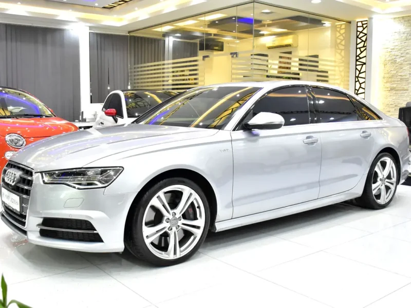 2016 Audi S6 4.0 TFSI quattro 8 Cylinders Petrol Engine Silver Black Sedan GCC Specs