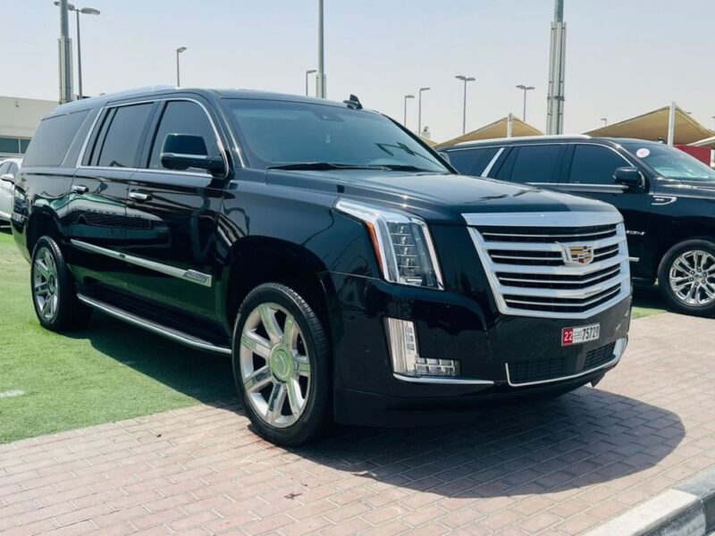 2018 CADILLAC ESCALADE ESV 6.2 Litres V8 Engine Black PREMIUM LUXURY SUV GCC Specs