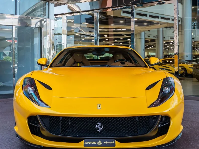 2018 FERRARI 812 SUPERFAST 6.5 Litres 12 Cylinders Petrol Engine Yellow Tan Coupe