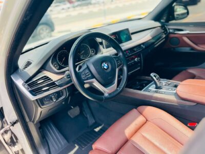 2016 BMW X5 35i EXCLUSIVE 3.0 Litres V6 Petrol Engine White Brown SUV GCC Full Options