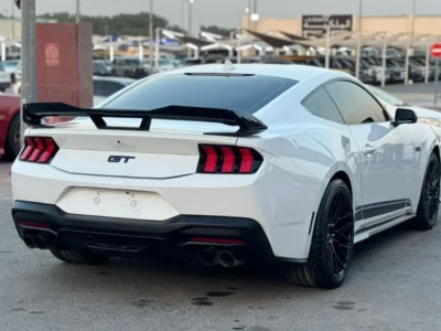 2024 Ford Mustang GT PREMIUM 5.0 Litres V8 Petrol Engine White Black Convertible