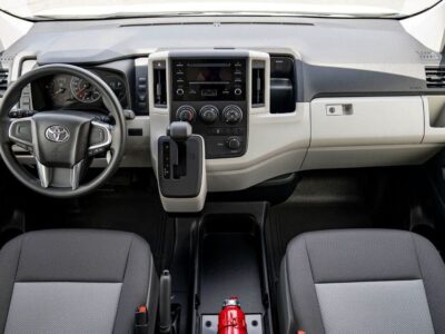 2025 Toyota Hiace Commuter GL High Roof 3.5L 6 Cylinders Petrol Engine White Black Van