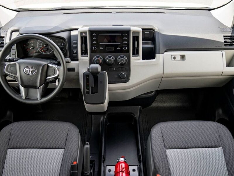2025 Toyota Hiace Commuter GL High Roof 3.5L 6 Cylinders Petrol Engine White Black Van