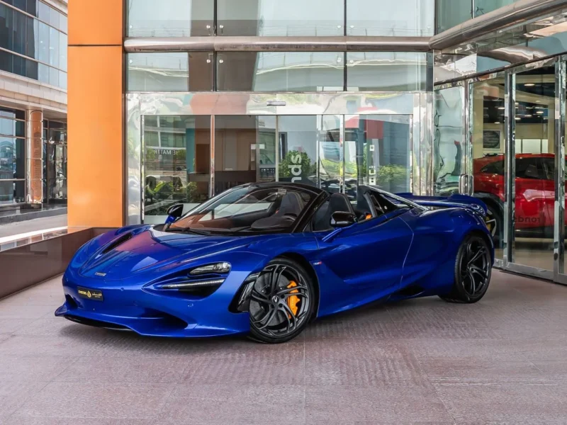2024 MCLAREN 750S Spider 4.0 Litres 8 Cylinders petrol Engine Blue Black Convertible