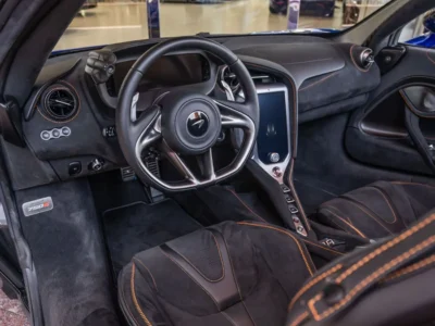 2024 MCLAREN 750S Spider 4.0 Litres 8 Cylinders petrol Engine Blue Black Convertible