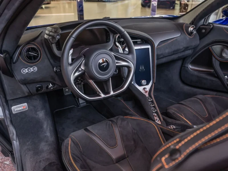 2024 MCLAREN 750S Spider 4.0 Litres 8 Cylinders petrol Engine Blue Black Convertible