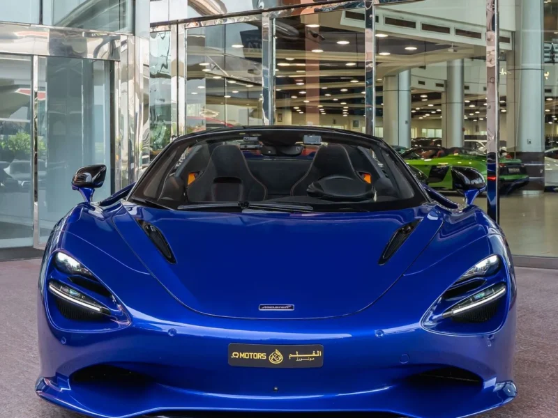 2024 MCLAREN 750S Spider 4.0 Litres 8 Cylinders petrol Engine Blue Black Convertible