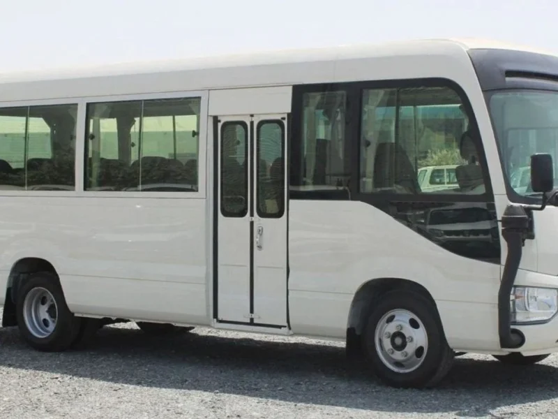 2025 Toyota Coaster 30 SET 4.2L 6 Cylinders Diesel Engine White Brown Bus Manual