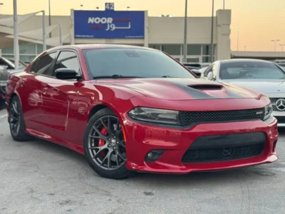 2016 Dodge Charger SRT8 6.4 Litres V8 Petrol Engine Red Sedan GCC Specs Automatic