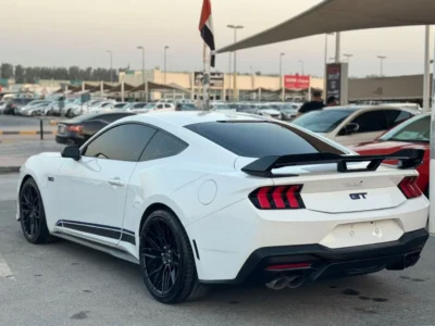 2024 Ford Mustang GT PREMIUM 5.0 Litres V8 Petrol Engine White Black Convertible