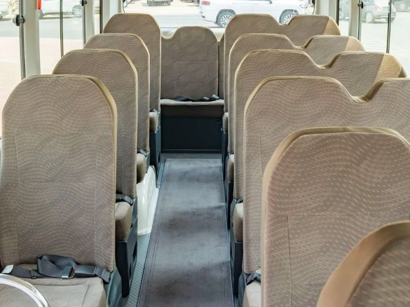2026 Toyota Coaster 4.0 Litres 4-Cylinder Turbo Diesel White Brown Bus GCC Specs