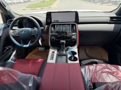 2026 LEXUS LX600 Fsport 3.5L Twin Turbo 6 Cylinders Petrol Engine White Red SUV GCC