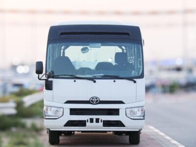 2026 Toyota Coaster 4.2 Litres 6-Cylinder Diesel Engine White Brown Bus GCC Specs