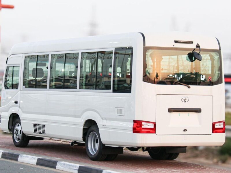 2026 Toyota Coaster 4.2 Litres 6-Cylinder Diesel Engine White Brown Bus GCC Specs