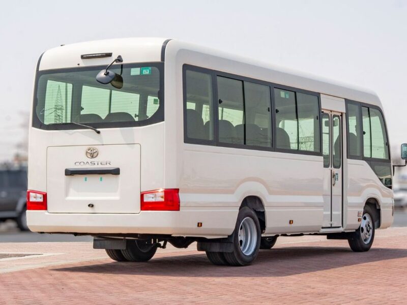 2026 Toyota Coaster 4.0 Litres 4-Cylinder Turbo Diesel White Brown Bus GCC Specs