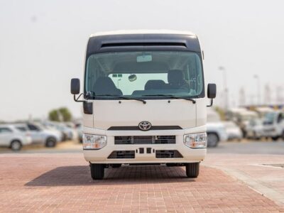 2026 Toyota Coaster 4.0 Litres 4-Cylinder Turbo Diesel White Brown Bus GCC Specs