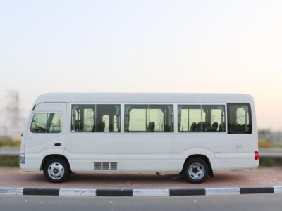 2026 Toyota Coaster 4.2 Litres 6-Cylinder Diesel Engine White Brown Bus GCC Specs
