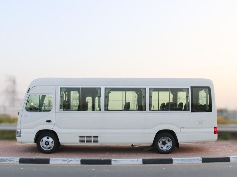 2026 Toyota Coaster 4.2 Litres 6-Cylinder Diesel Engine White Brown Bus GCC Specs