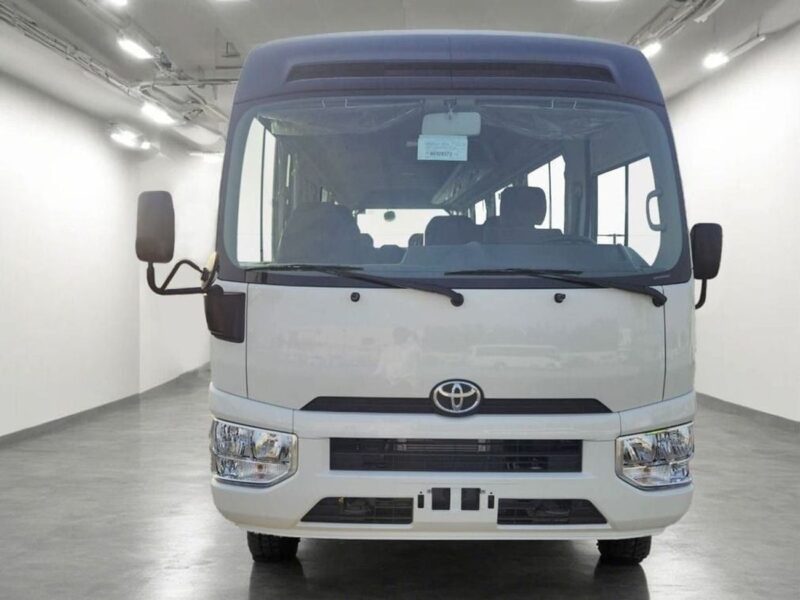 2025 Toyota Coaster 4.0L 4-cylinder Inline turbocharged Diesel White Brown Bus 23 Seats