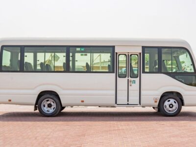2026 Toyota Coaster 4.0 Litres 4-Cylinder Turbo Diesel White Brown Bus GCC Specs