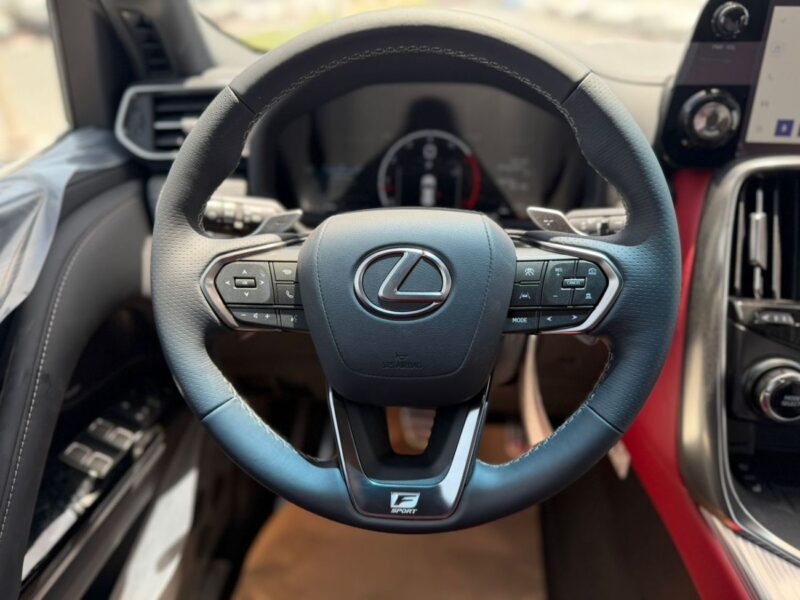 2026 LEXUS LX600 Fsport 3.5L Twin Turbo 6 Cylinders Petrol Engine White Red SUV GCC
