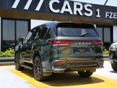 2022 LEXUS LX 600 SIGNATURE 3.5L twin-turbo V6 Petrol Engine Green Tan SUV GCC Specs