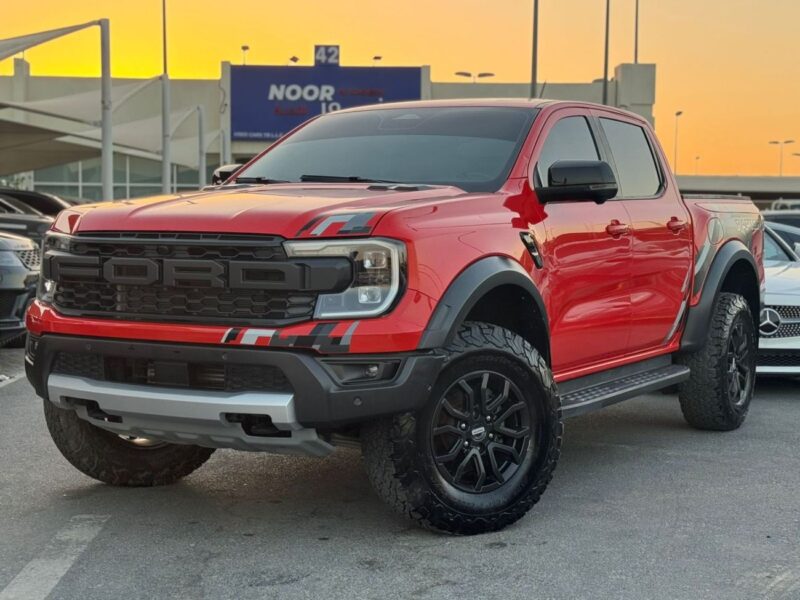 2023 Ford Ranger RAPTOR 3.0 Litres 6 Cylinders Petrol Engine Orange Black Pickup Truck